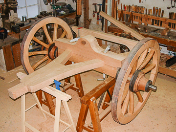 Alain Montpied - Artisan Wheelwright - Field artillery carriage