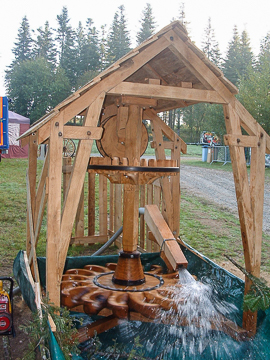 Alain Montpied - Artisan Wheelwright - Horizontal mill whee