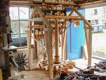 Alain Montpied - Artisan Wheelwright - Horizontal mill whee